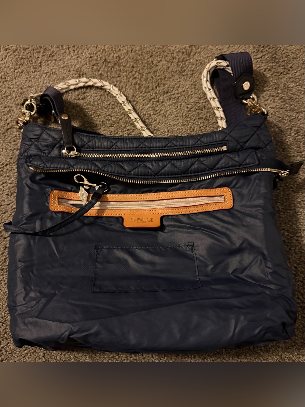 MZ Wallace Crosby Hobo - Navy - Picture 11 of 12